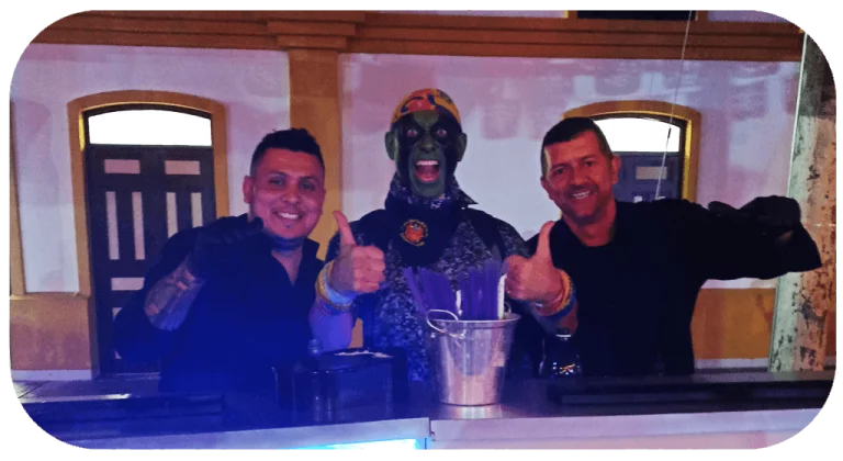 Barras móviles para bartenders